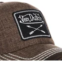 casquette-courbee-marron-ajustable-arrow02-von-dutch