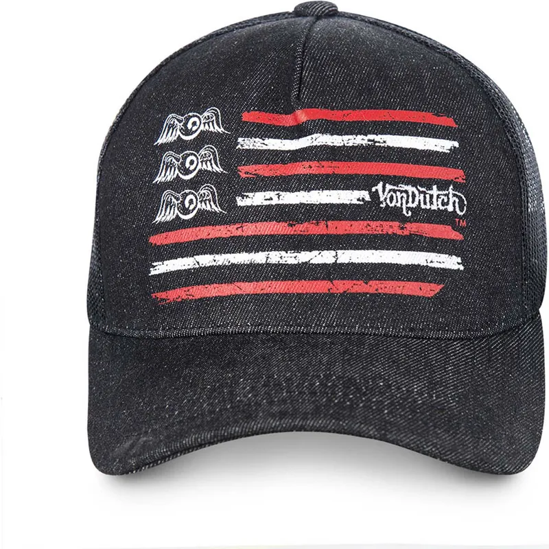 shapka-izvita-traker-cherna-snapbek-flag-ot-von-dutch