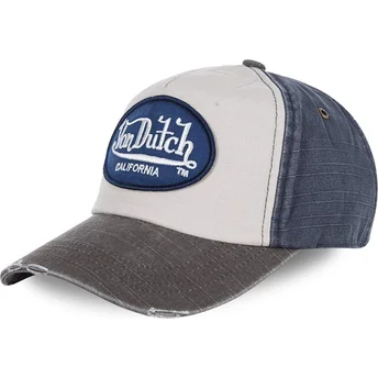 Шапка извита бяла регулируема , JACKMWB от Von Dutch