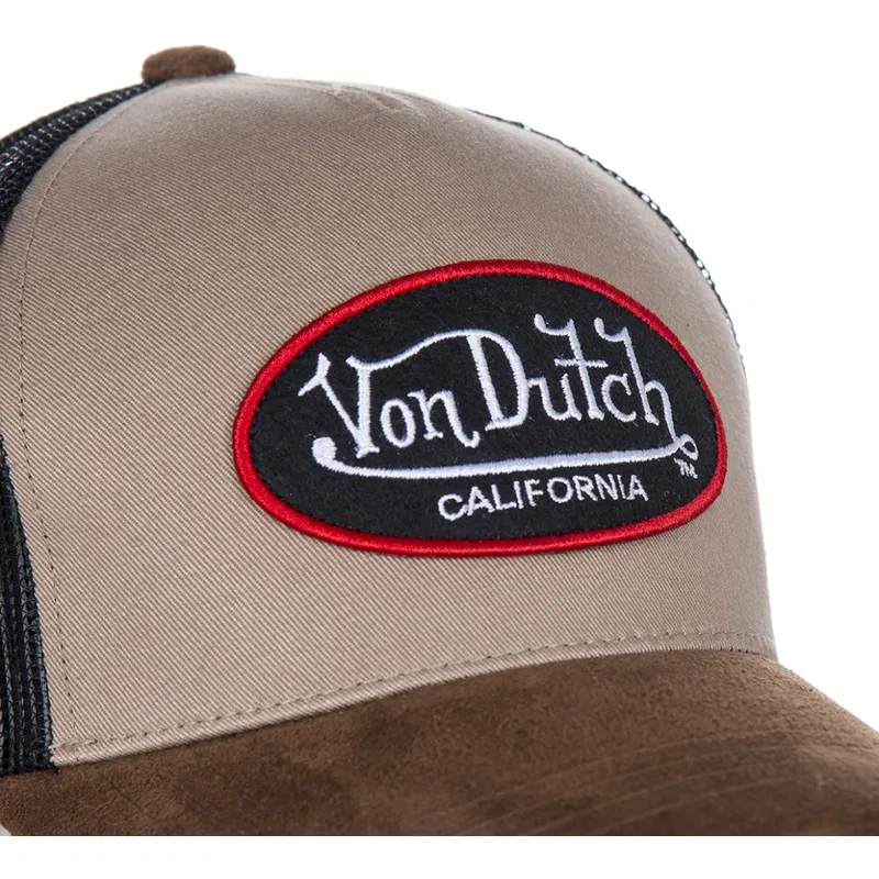 trucker-kappe-beige-suede-von-von-dutch