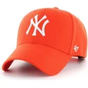 shapka-izvita-oranzhev-reguliruem-brillante-na-new-york-yankees-mlb-ot-47-brand