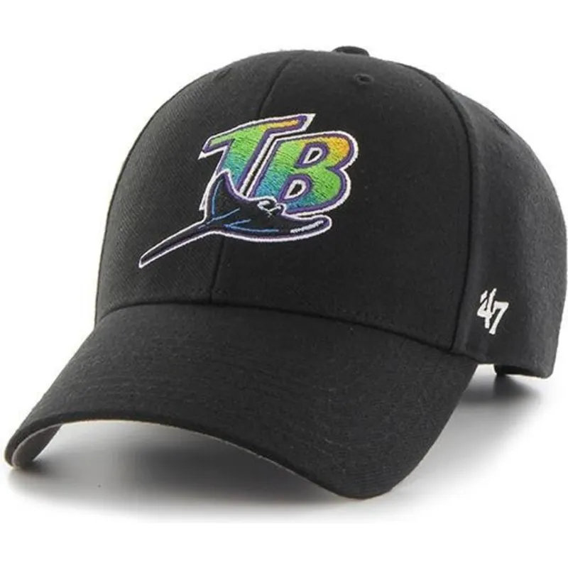 shapka-izvita-cherna-reguliruem-na-tampa-bay-rays-mlb-ot-47-brand