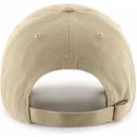 47-brand-curved-brim-schwarzes-logo-boston-red-sox-mlb-clean-up-cap-beige