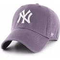 shapka-izvita-violetka-reguliruem-na-new-york-yankees-mlb-ot-47-brand
