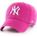 shapka-izvita-roza-reguliruem-orquidea-na-new-york-yankees-mlb-ot-47-brand