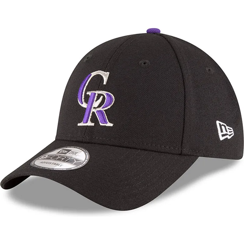 shapka-izvita-cherna-reguliruem-9forty-the-league-na-colorado-rockies-mlb-ot-new-era