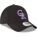 shapka-izvita-cherna-reguliruem-9forty-the-league-na-colorado-rockies-mlb-ot-new-era
