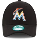 shapka-izvita-cherna-reguliruem-9forty-the-league-na-miami-marlins-mlb-ot-new-era