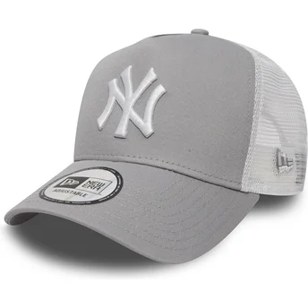 Шапка извита тракер сив снапбек Clean A Frame 2 на New York Yankees MLB от New Era