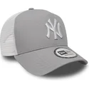trucker-cap-grau-clean-a-frame-2-von-new-york-yankees-mlb-von-new-era