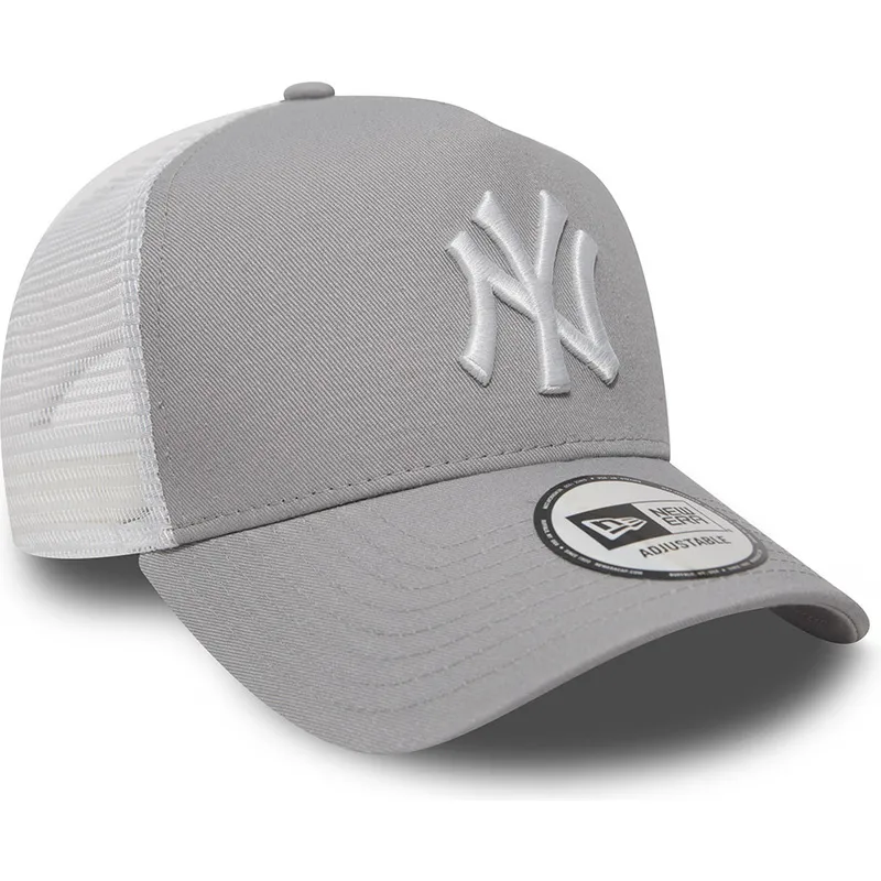shapka-izvita-traker-siv-snapbek-clean-a-frame-2-na-new-york-yankees-mlb-ot-new-era