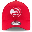 shapka-izvita-chervena-reguliruem-9forty-the-league-na-atlanta-hawks-nba-ot-new-era