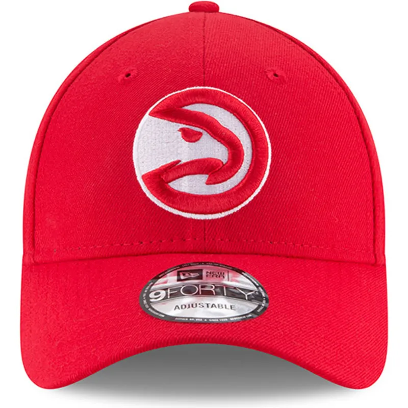 shapka-izvita-chervena-reguliruem-9forty-the-league-na-atlanta-hawks-nba-ot-new-era