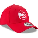 shapka-izvita-chervena-reguliruem-9forty-the-league-na-atlanta-hawks-nba-ot-new-era