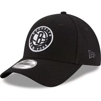 new-era-curved-brim-9forty-the-league-brooklyn-nets-nba-black-adjustable-cap