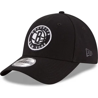 shapka-izvita-cherna-reguliruem-9forty-the-league-na-brooklyn-nets-nba-ot-new-era