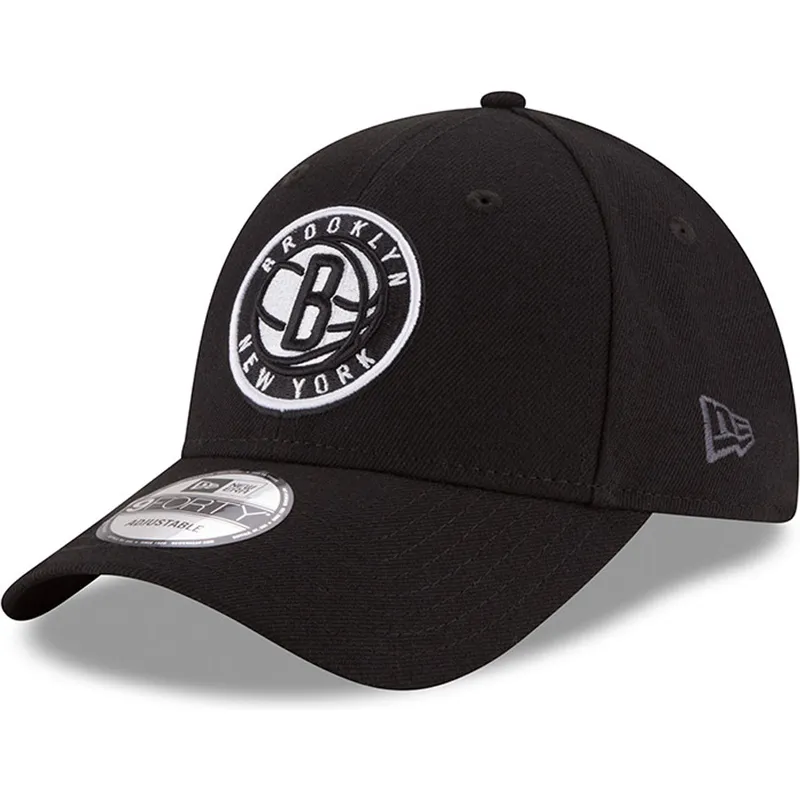 shapka-izvita-cherna-reguliruem-9forty-the-league-na-brooklyn-nets-nba-ot-new-era