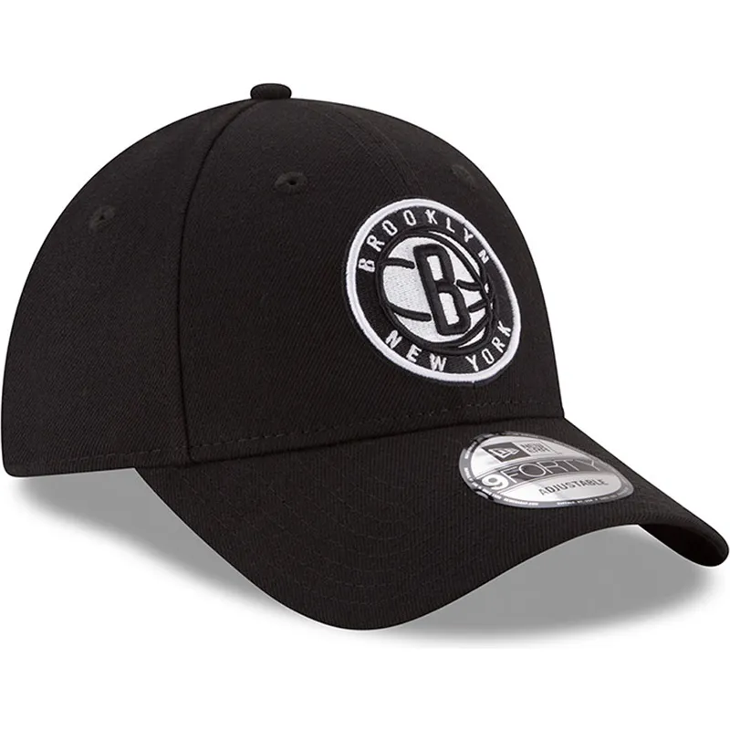 shapka-izvita-cherna-reguliruem-9forty-the-league-na-brooklyn-nets-nba-ot-new-era