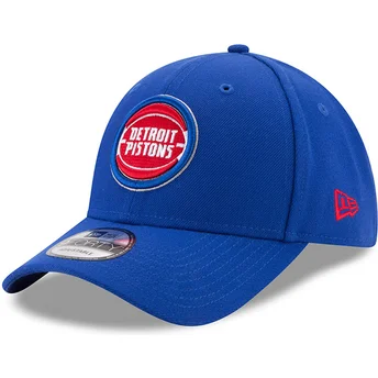 Шапка извита синя регулируем 9FORTY The League на Detroit Pistons NBA от New Era
