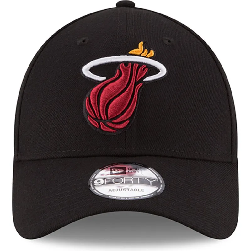 shapka-izvita-cherna-reguliruem-9forty-the-league-na-miami-heat-nba-ot-new-era