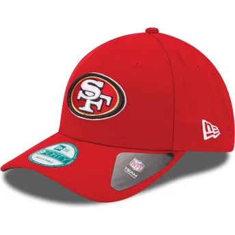 shapka-izvita-chervena-reguliruem-9forty-the-league-na-san-francisco-49ers-nfl-ot-new-era