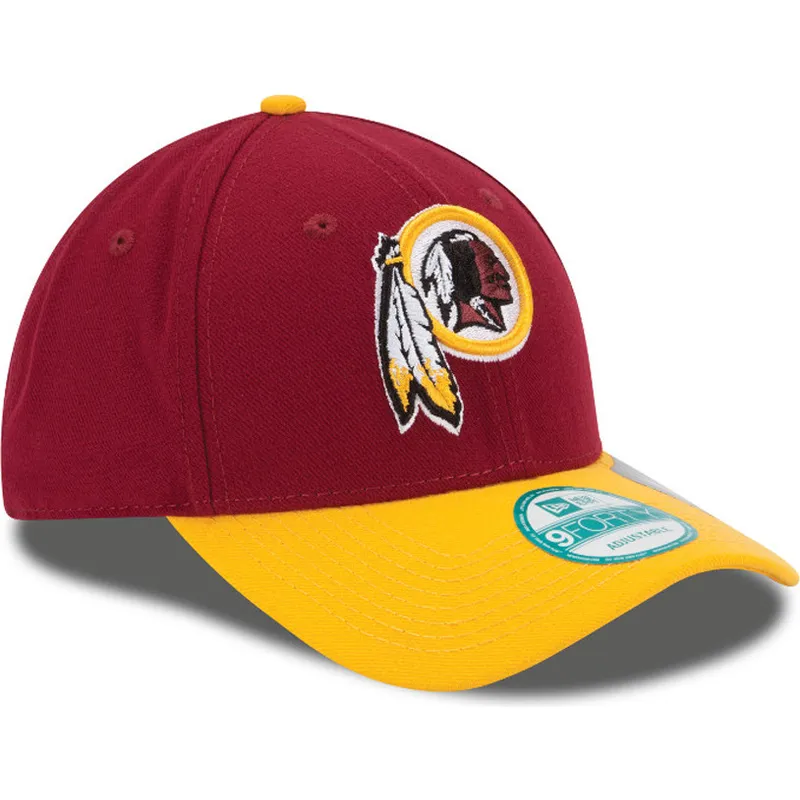 shapka-izvita-chervena-reguliruem-9forty-the-league-na-washington-commanders-nfl-ot-new-era