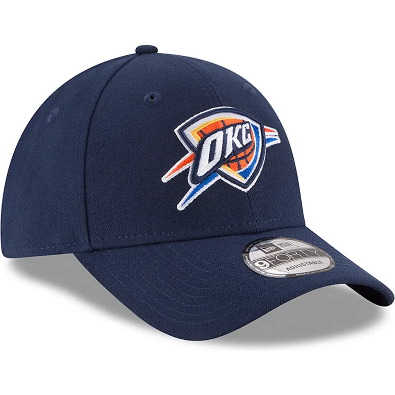 justerbar-marinebla-kurvet-kasket-9forty-the-league-fra-oklahoma-city-thunder-nba-fra-new-era