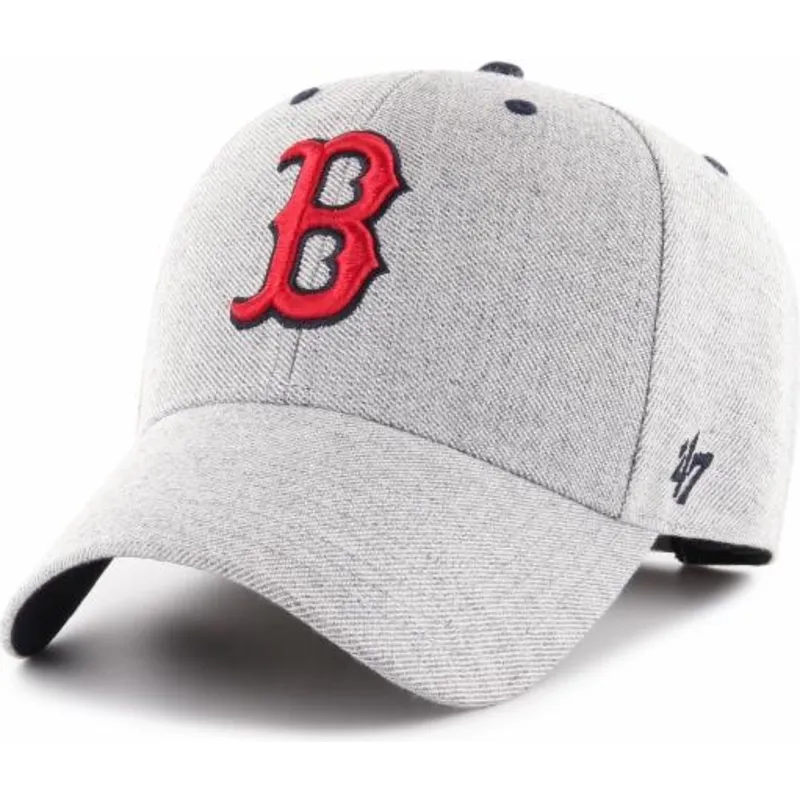 shapka-izvita-siv-reguliruem-na-boston-red-sox-mlb-ot-47-brand