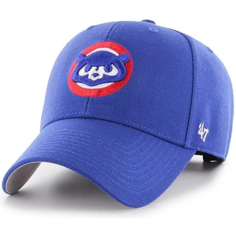 shapka-izvita-sinya-reguliruema-clasico-na-chicago-cubs-mlb-ot-47-brand