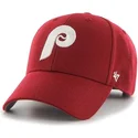 shapka-izvita-chervena-reguliruem-clasico-na-philadelphia-phillies-mlb-ot-47-brand