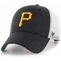 shapka-izvita-traker-cherna-snapbek-na-pittsburgh-pirates-mlb-ot-47-brand