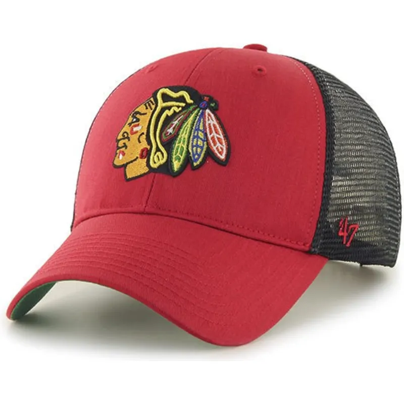 shapka-izvita-traker-chervena-snapbek-na-chicago-blackhawks-nhl-ot-47-brand shapka-izvita-traker-chervena-snapbek-na-chicago-blackhawks-nhl-ot-47-brand