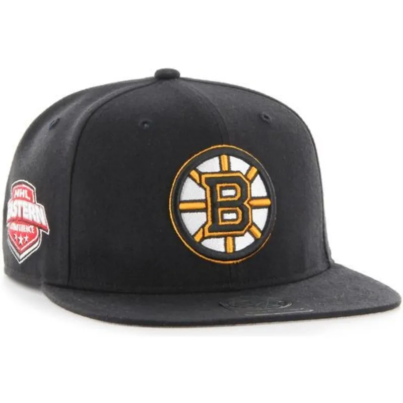 shapka-ploska-cherna-snapbek-na-boston-bruins-nhl-ot-47-brand
