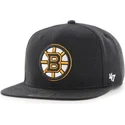 shapka-ploska-cherna-snapbek-na-boston-bruins-nhl-ot-47-brand