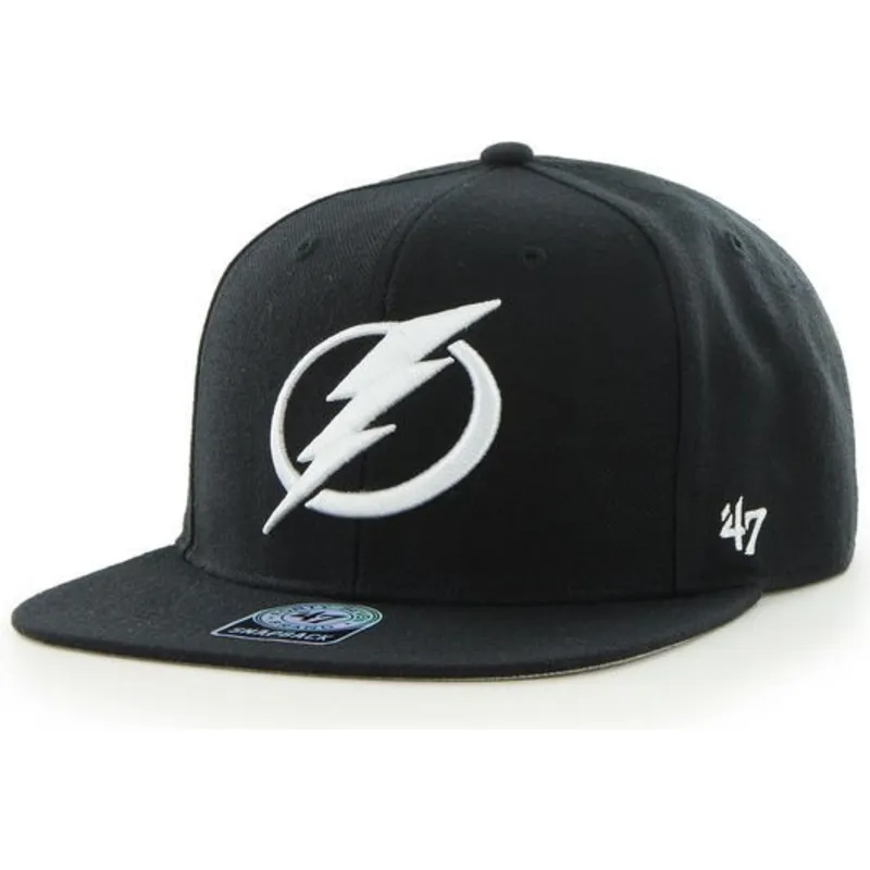 shapka-ploska-cherna-snapbek-na-tampa-bay-lightning-nhl-ot-47-brand
