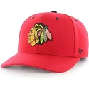 shapka-izvita-chervena-reguliruem-na-chicago-blackhawks-nhl-ot-47-brand