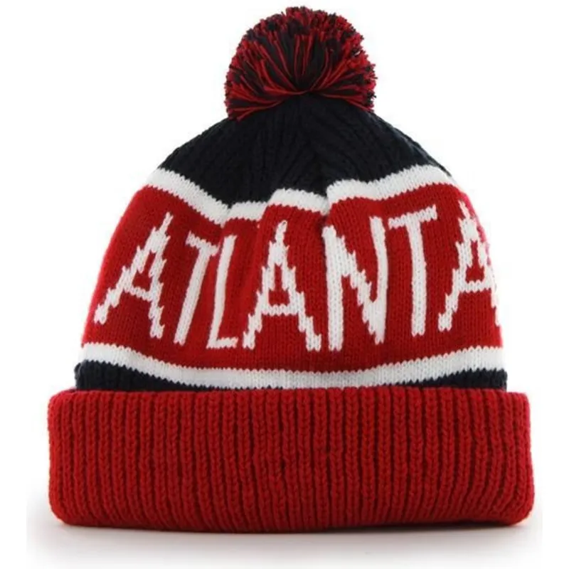 shapka-pompon-chervena-na-atlanta-braves-mlb-ot-47-brand