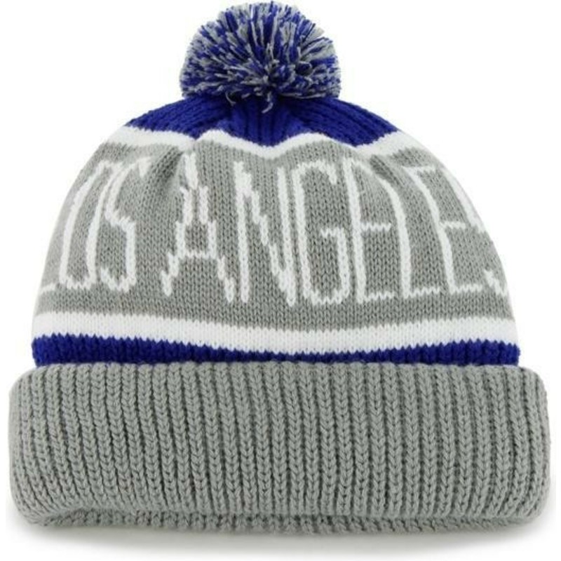 47-brand-los-angeles-dodgers-mlb-cuff-knit-calgary-beanie-bommelmutze-grau-und-blau