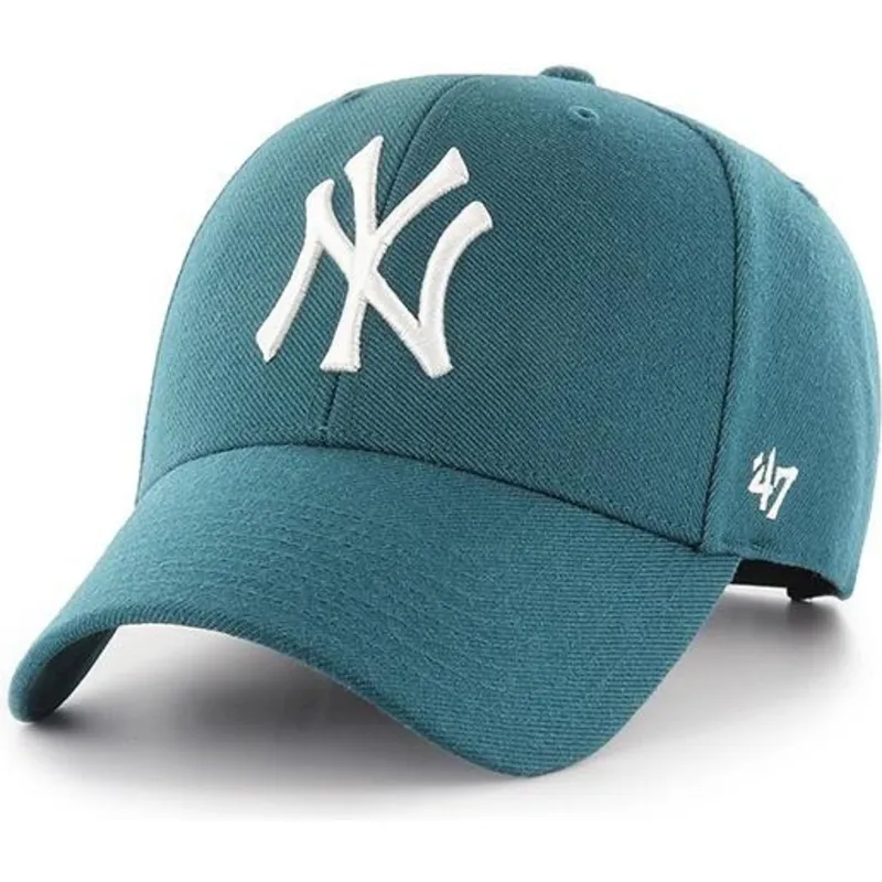 shapka-izvita-zelena-reguliruema-pacifico-na-new-york-yankees-mlb-ot-47-brand