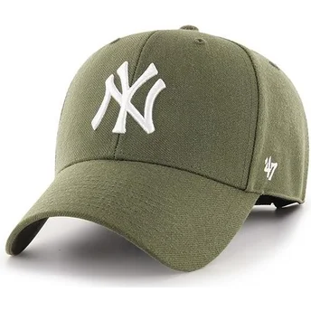 Шапка извита зелена регулируем на New York Yankees MLB от 47 Brand