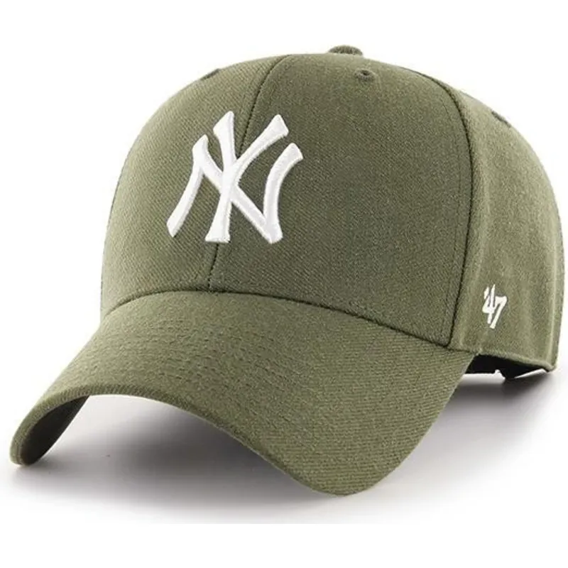 shapka-izvita-zelena-reguliruem-na-new-york-yankees-mlb-ot-47-brand