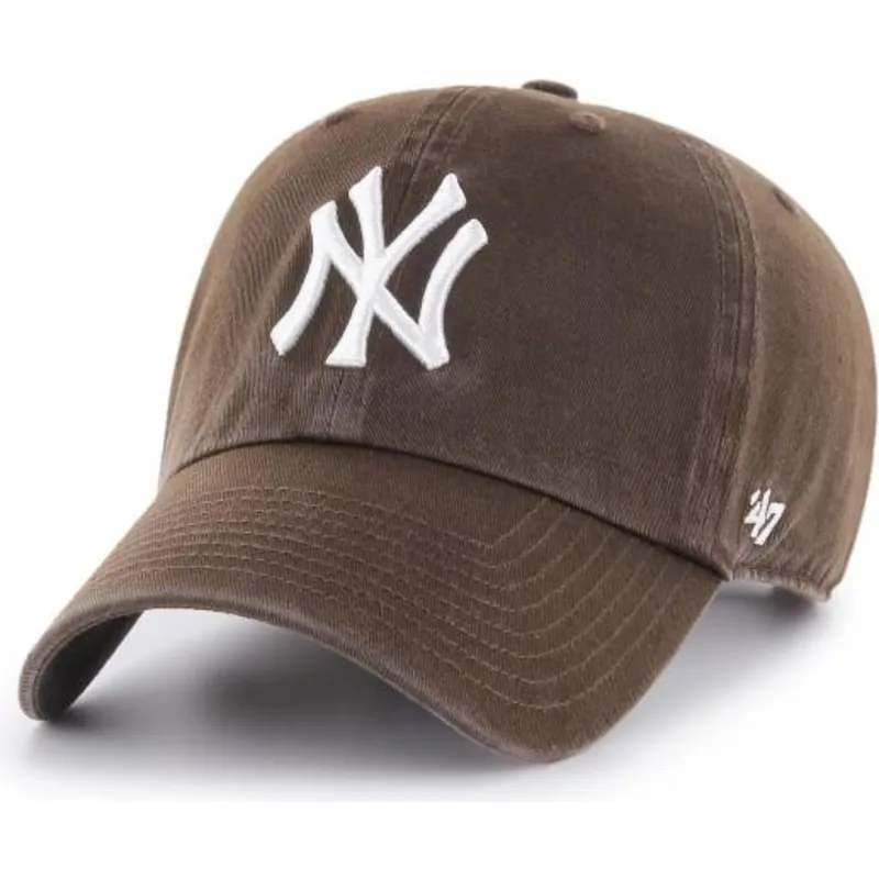 shapka-izvita-kafyav-reguliruem-na-new-york-yankees-mlb-ot-47-brand