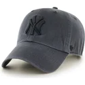 shapka-izvita-cherna-reguliruem-na-new-york-yankees-mlb-ot-47-brand