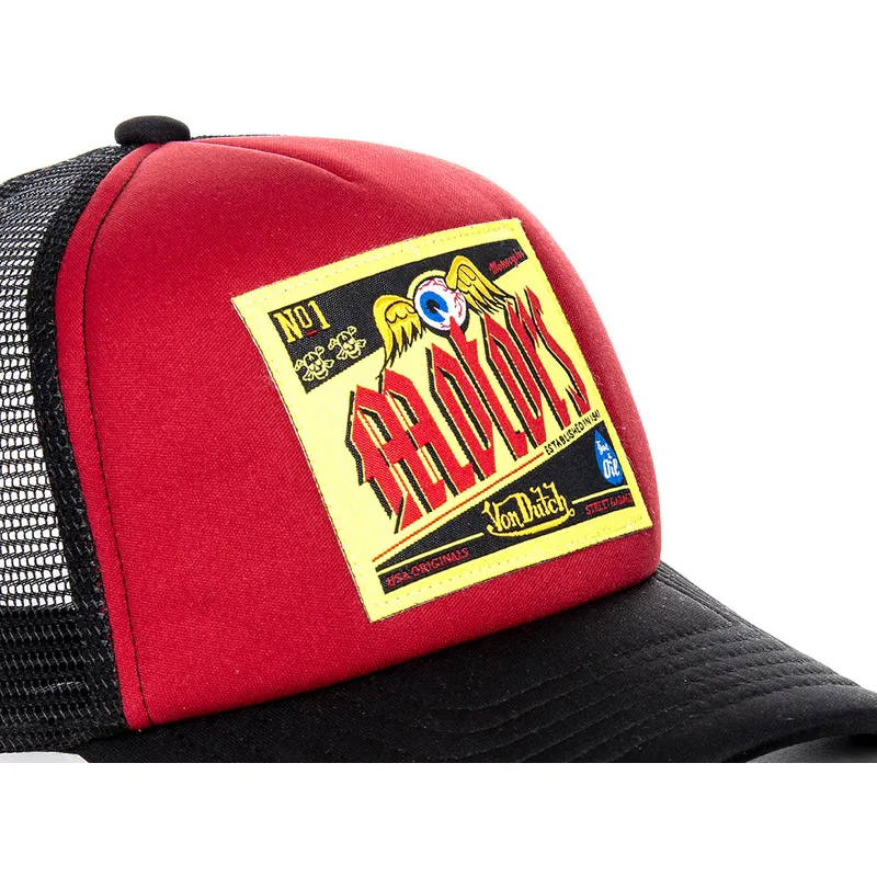 shapka-izvita-traker-chervena-snapbek-ber02-ot-von-dutch