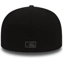 schwarze-angepasste-flat-cap-mit-logo-und-grauem-schirm-59fifty-grey-collection-der-new-york-yankees-mlb-von-new-era