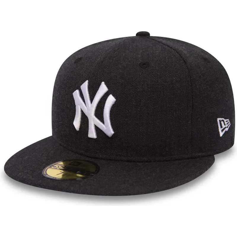shapka-ploska-cherna-prilepnala-59fifty-seasonal-heather-na-new-york-yankees-mlb-ot-new-era
