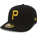 shapka-izvita-cherna-prilepnala-59fifty-low-profile-poly-na-pittsburgh-pirates-mlb-ot-new-era