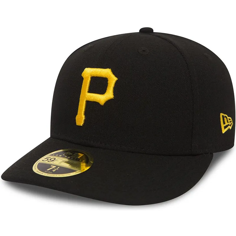 shapka-izvita-cherna-prilepnala-59fifty-low-profile-poly-na-pittsburgh-pirates-mlb-ot-new-era