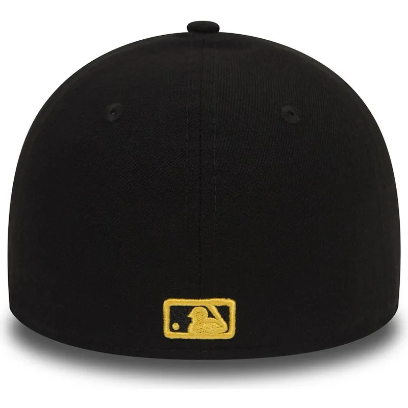 shapka-izvita-cherna-prilepnala-59fifty-low-profile-poly-na-pittsburgh-pirates-mlb-ot-new-era