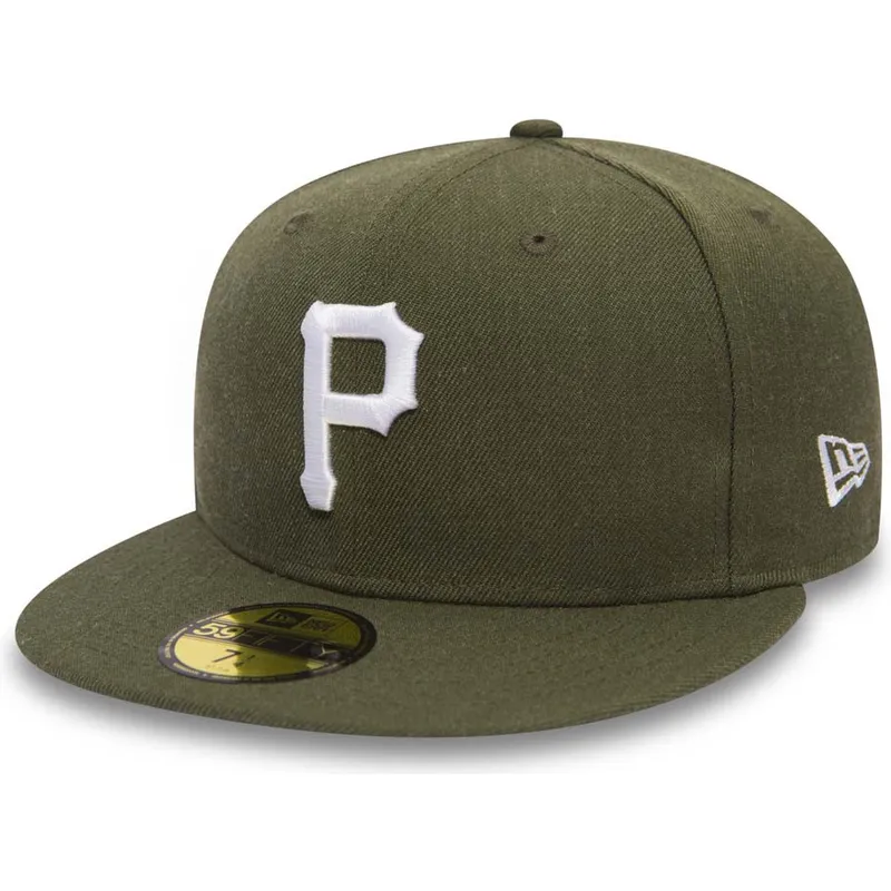 shapka-ploska-zelena-prilepnala-59fifty-seasonal-heather-na-pittsburgh-pirates-mlb-ot-new-era